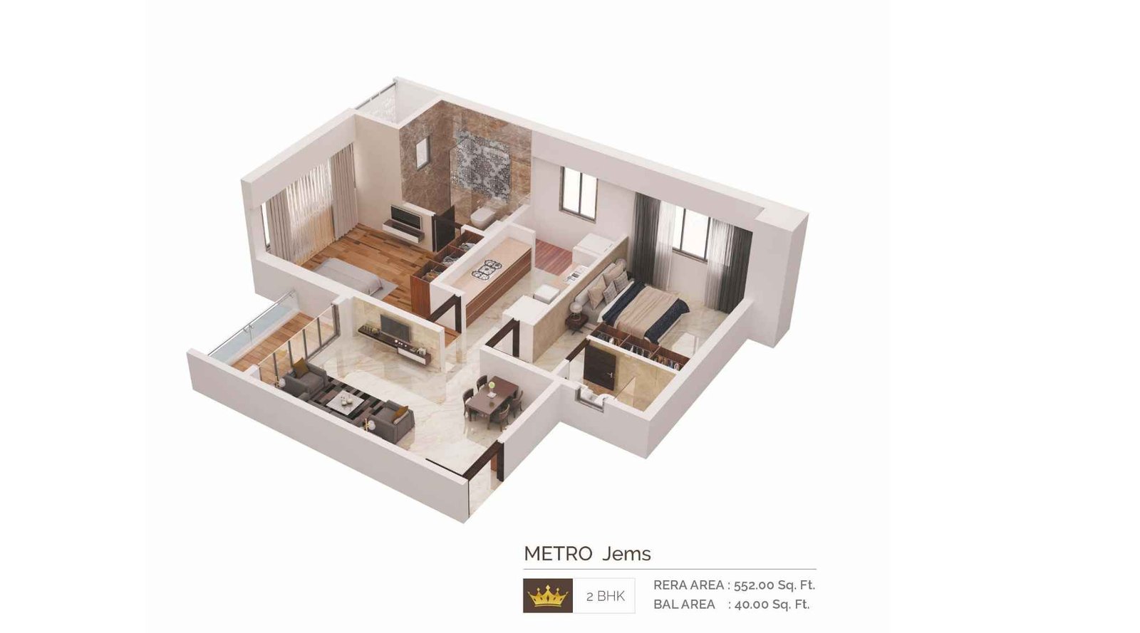 Metro-Crown-2-BHK-Floorplan-592-sqft
